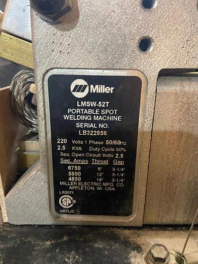 Used 2012 Miller Spot Welder