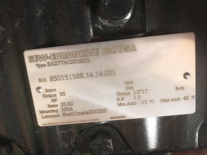 Used 1FK7100-5AY81-1SH3-Z S11 KUKA External shaft servo motor