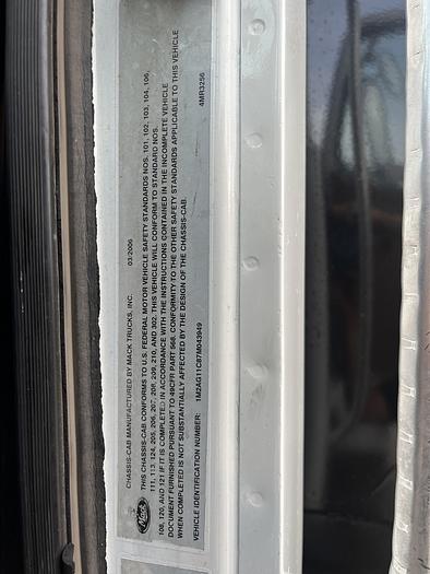 Used 2007 Mack CV713 Granite #5603