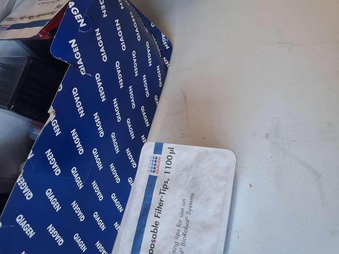Used Qiagen Disposable Filter-Tips 1100ul box of 960