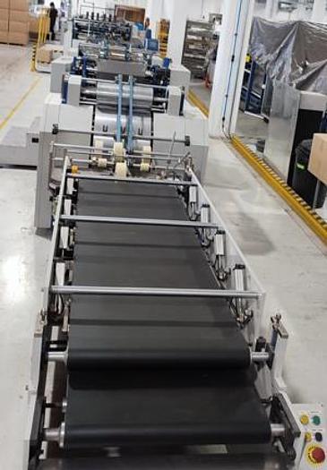 Used (visible in production) 2018 ZENBO ZB 1200CT-430 - Automatic Sheet-feeding Paper Bag Making Machine (gift paper bag)