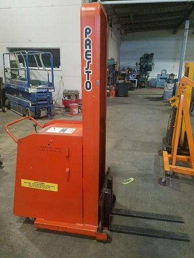 Used Lee Presto 1000 Lb Capacity Lift Truck with charger