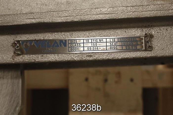 Used Velan 10" Hand Operated Knife Gate Valve #36238