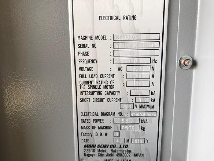 Used 2010 MORI SEIKI NT-1000SZ Multi-Axis Turning Center