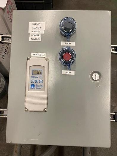 Used 2012 3 ton Koolant Koolers Air Cooled Chiller - OUTDOOR rated, 460V run & tested