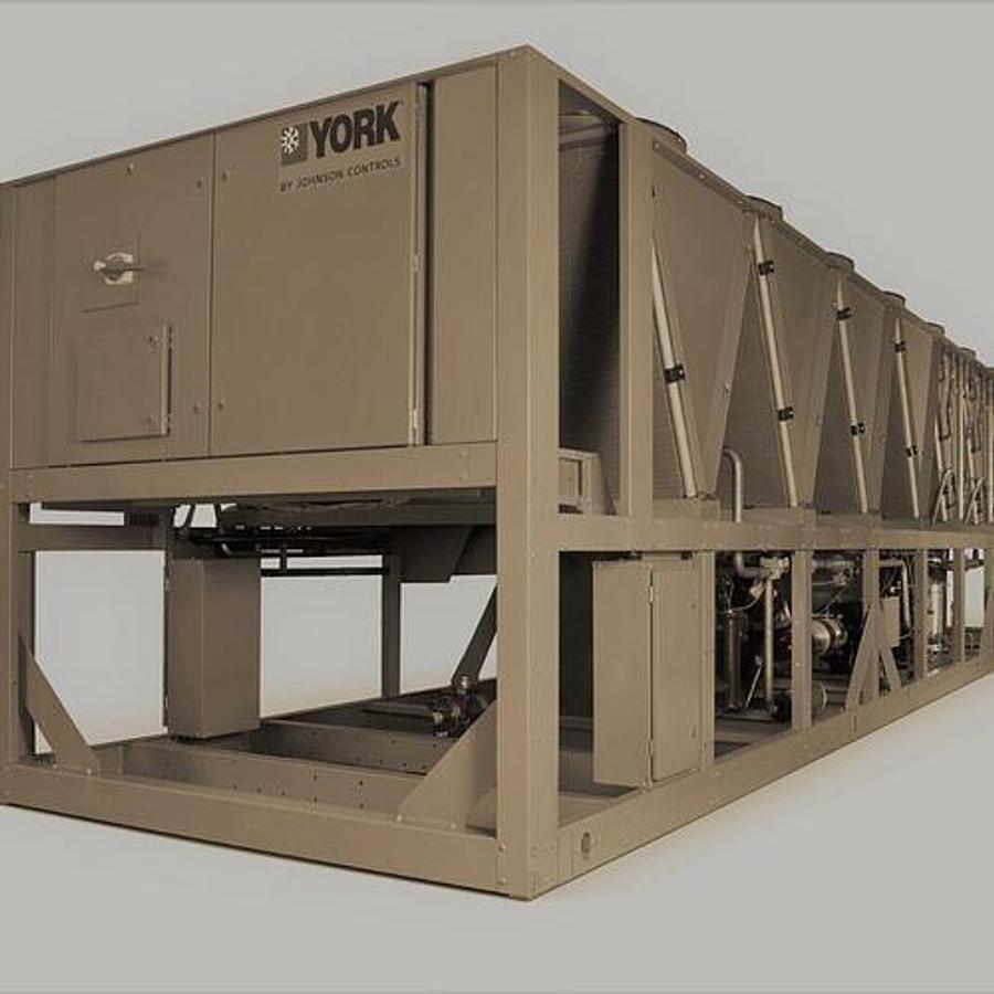 New 2025 YORK 130 ton Coated Coils Air Cooled Chiller YLAA-0139HJ17PC R-454b 208V Next Available-12/9/25