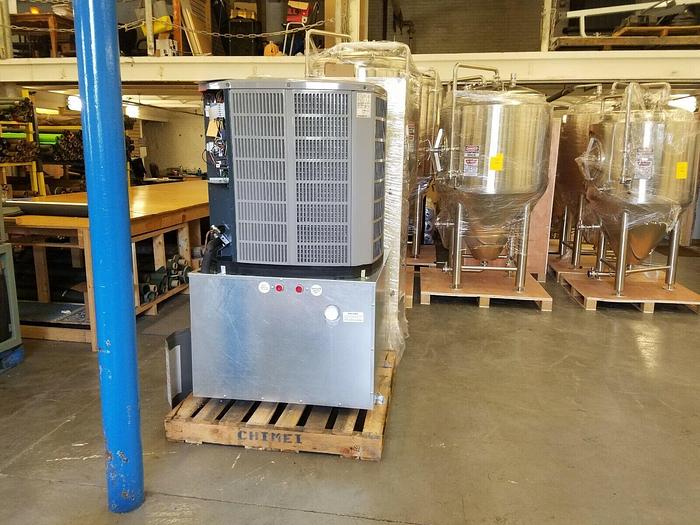 2025 5 ton Air Cooled Glycol Chiller USA MADE!  230 or 460v, outdoor 2hp Pump 25F.