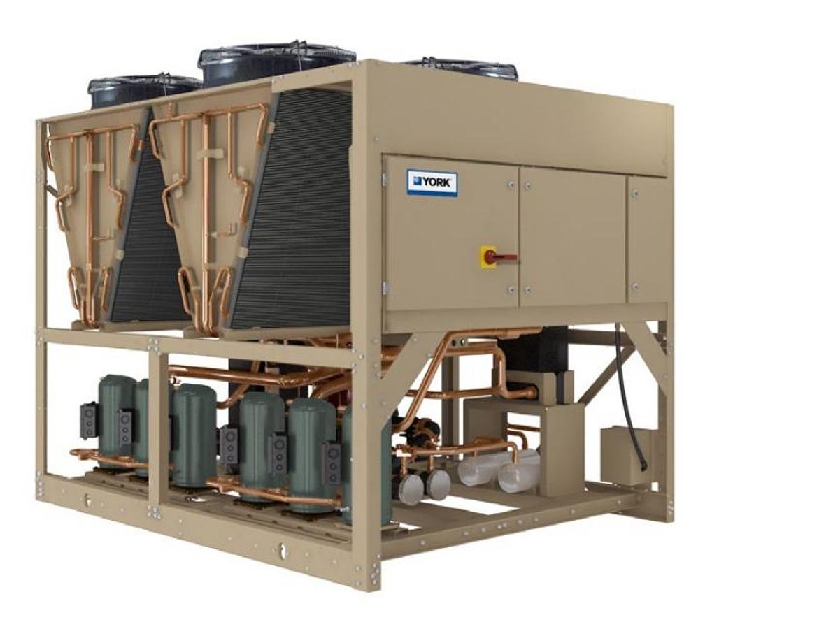 New 2025 YORK 65 ton Coated Coils Air Cooled Chiller YLAA-0065HJ46PC R454B 460V In-Stock