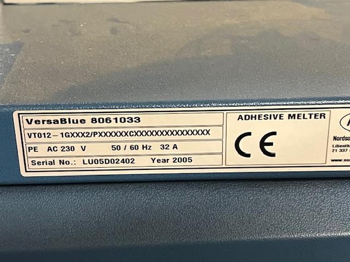Used Nordson Versablue VT Adhesive Melter Moldman Meltman