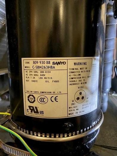 Used 2012 3 ton Koolant Koolers Air Cooled Chiller - OUTDOOR rated, 460V run & tested