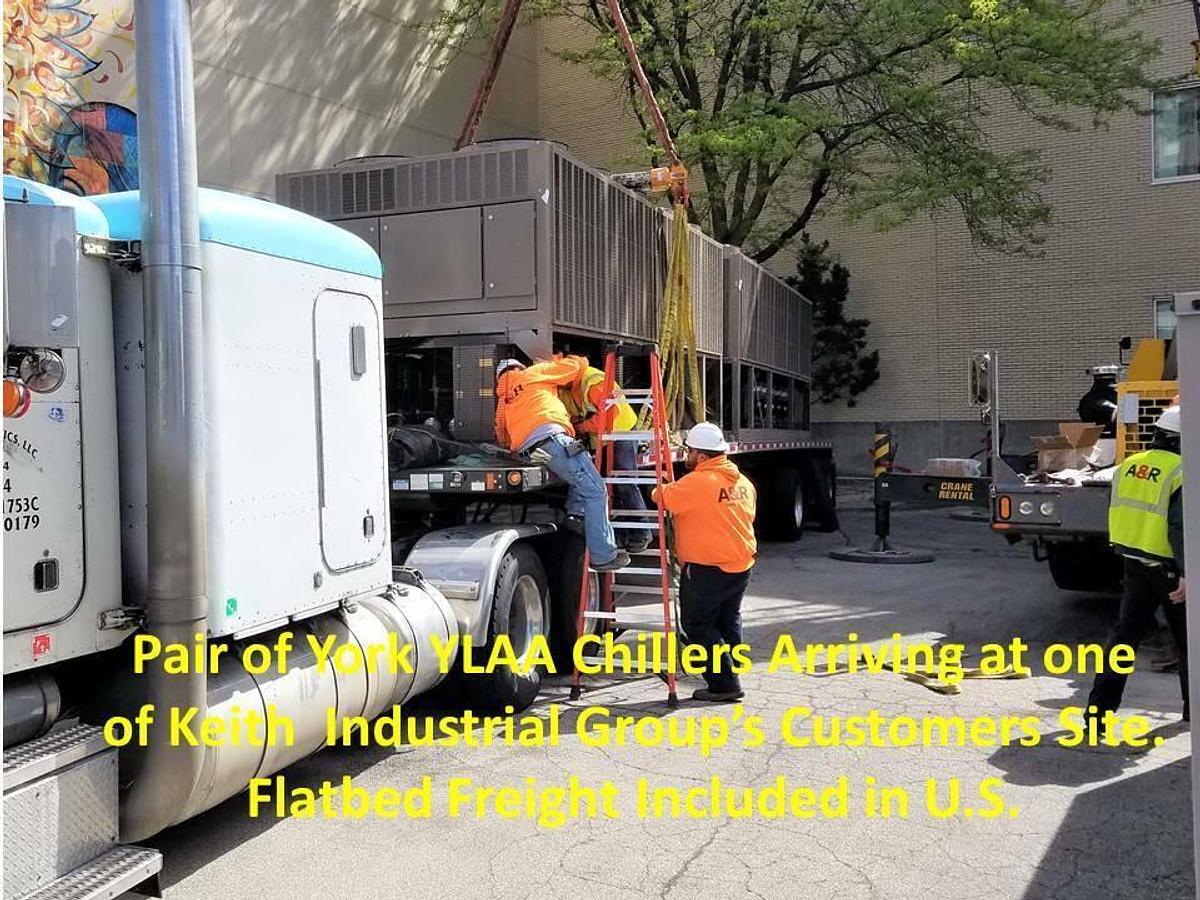 NEW 2024 JCI - York 500 ton Air Cooled Screw Chiller YVAA-0500JC46CH R-513A 460V In-Stock