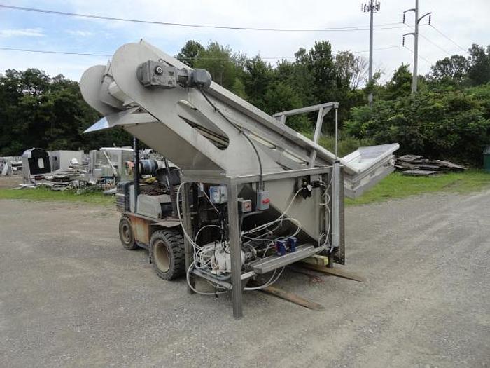 Used Lyco Chill Flow Pouch Cooler System, Md# Hydro-Flow 8600;Dual rotary chiller; 30' long with feed and discharge conveyors 