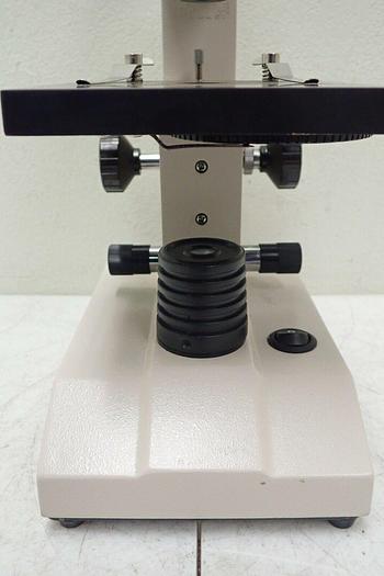 Used Ken A Vision Model T-1180C Monocular Microscope w/ 3 Objectives
