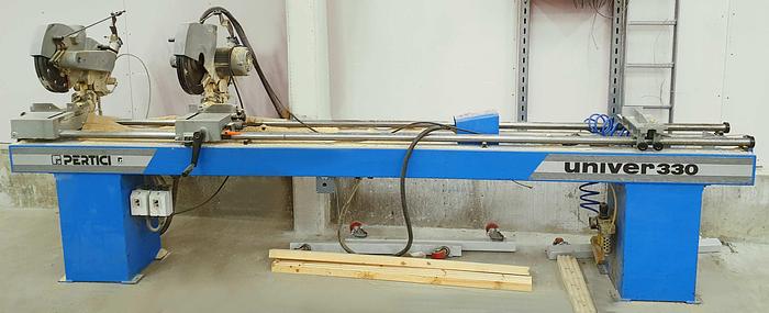 Used 2005 Pertici Italy PERTICI Semi-automatic double mitre saw UNIVER 330