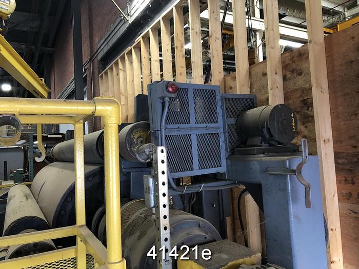 Used Manchester Machine Horizontal Track Reel, 112 Drum Face, 36" Diameter #41421