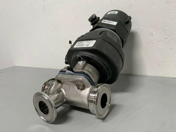 Used ITT Sherotec 3-way Stainless Steel Valve w/ 2" Sanitary Fit & Position Monitor