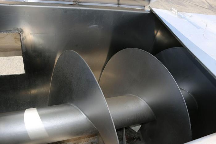 Used Materials Transportation Co Stainless Steel Steam Injected Auger -Therma Screw Blancher
