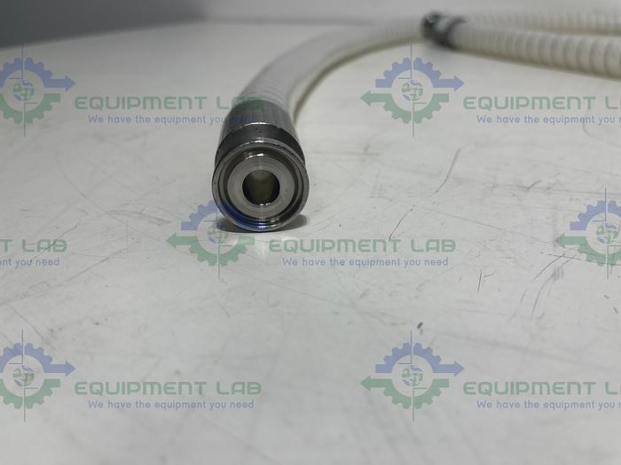 Used Sani-Tech  STHT-WR-WR-0500 84" Silicone Hose w/ 1/2" Sanitary Fitting