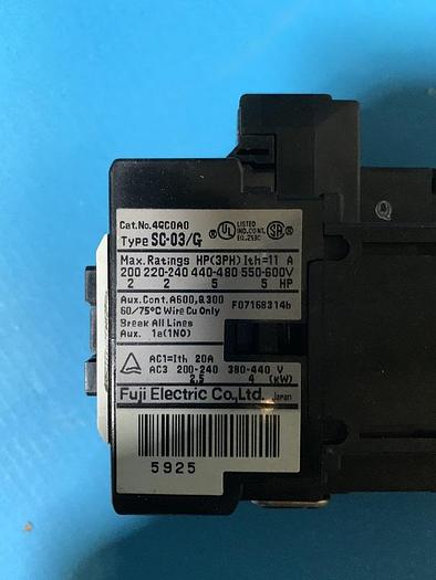 Used Fuji Magnetic Contactor Sc 03 G For Sale At Tara Semiconductor