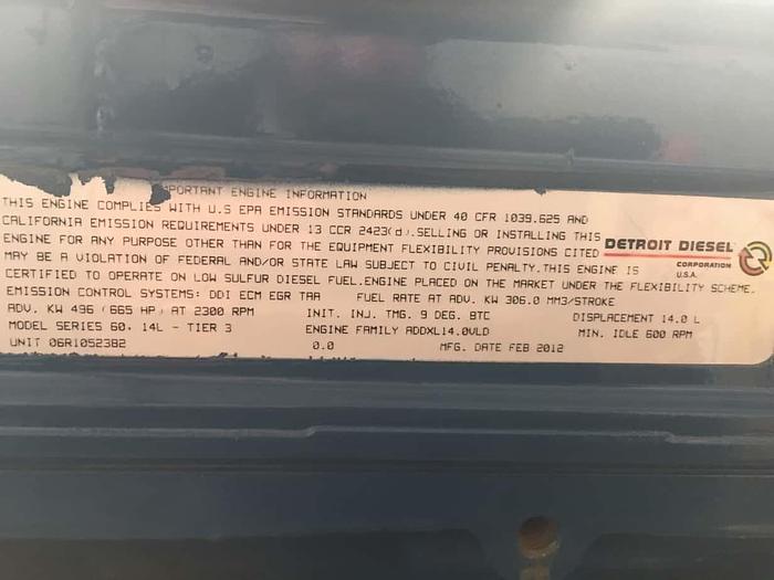 Used Detroit Series 60 DDEC IV 14 Liter Industrial Diesel Engine