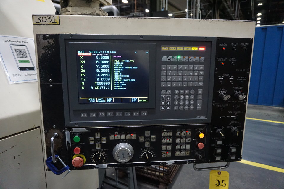 Used OKUMA LB35 CNC LATHE
