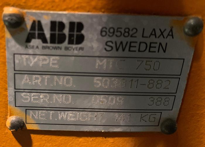 Used ABB IRB 1600-5/1.45 DUAL ARM ROBOTIC CELL WITH ABB TYPE MTC 750 POSITIONER AND IRC5 CONTROLLERS