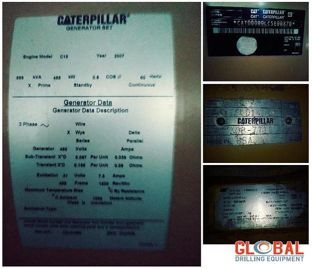 Used Item 0913 – Generator House (2007) Caterpillar Generator Set – KW910