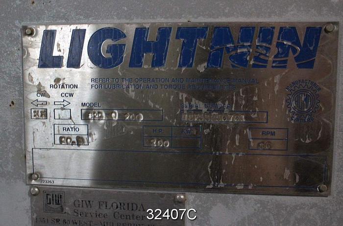 Used Lightnin 825 0 200 Agitator Drive #32407