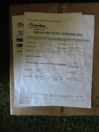 Cardinal Pumps and Exchangers + V602A