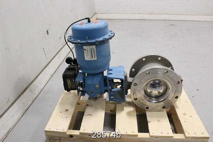 Used Neles Jamesbury R21CB088CCJK Vball Valve, 8", CG8M Body #28574