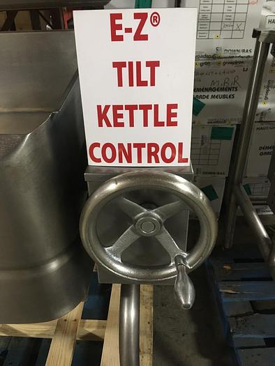 Used GROEN #HFP/2E, 40 GAL. NAT. GAS BRAISING PAN AUTO-TILTING SKILLET, (STOCK #794).