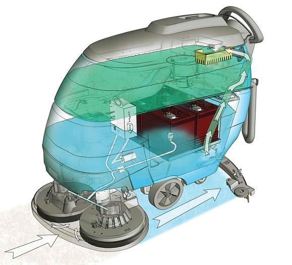 Tennant T5 Walk-Behind Floor Scrubber