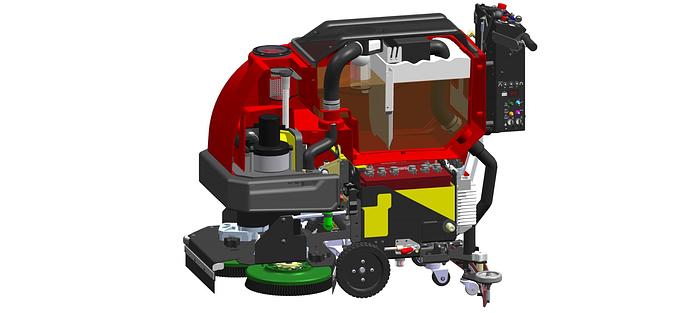 Factory Cat Micro HD Walk-Behind Floor Scrubber