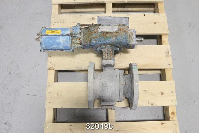 Used Dezurik 9163389 4" V-Ball Control Valve #32049