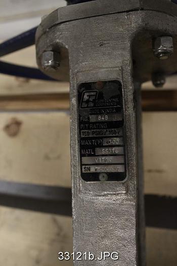 Used FCC 10" Hand Operated Knife Gate Valve #33121