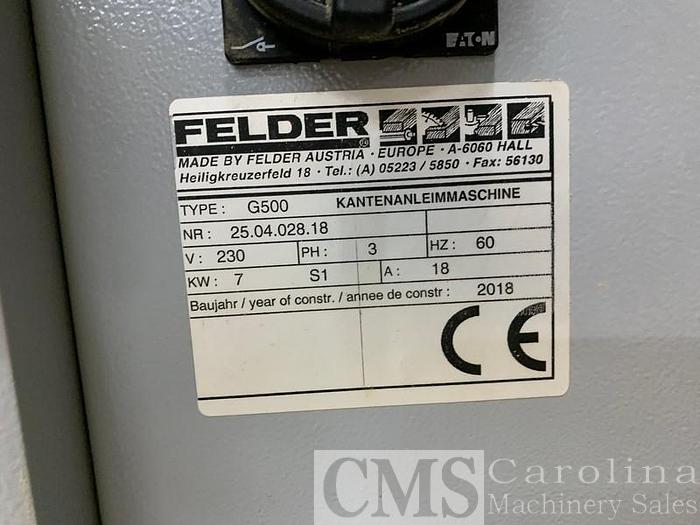 Used 2018 Felder G500 Edgebander