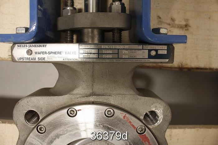 Used Neles Jamesbury 815L-11-3600-MT 3" Hand Operated Butterfly Valve #36379