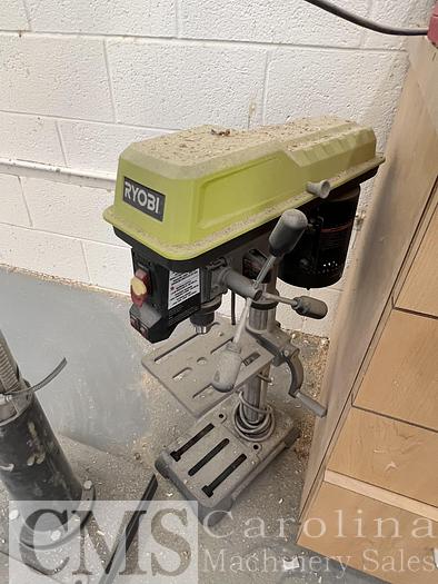 Used Small Millwork Shop Drill Press, Blum Press, Sander, Boring Machines, Pallet Racking