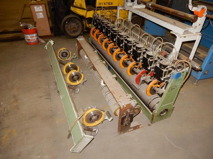 Used 60" WILL PEMCO SLITTING BAR W/ 4 SHEAR KNIVES