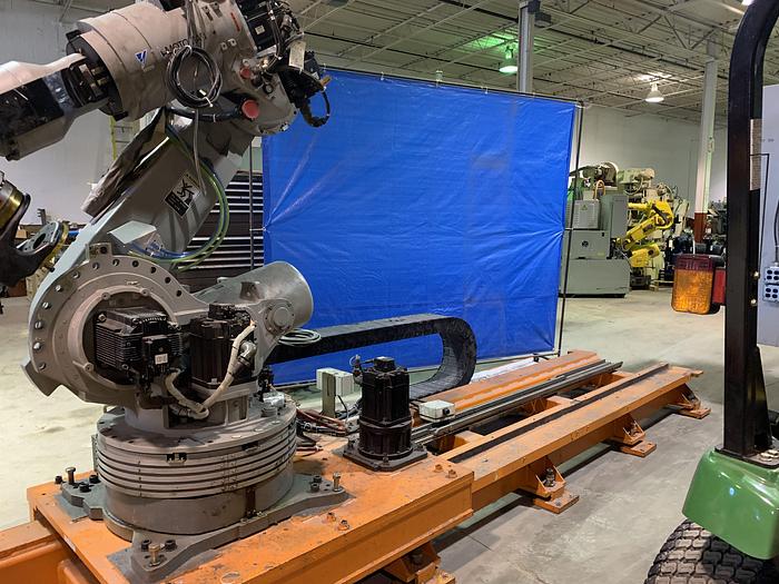 Used MOTOMAN ES200N 6 AXIS CNC ROBOT WITH NX100 CONTROLLER ON 16' 7TH AXIS TRACK
