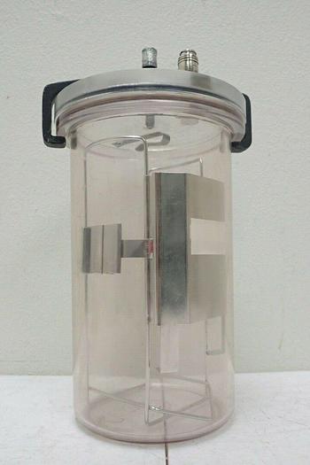 Used BBL Anaerobic System Holding Jar with Rack, Lid & O-ring Gasket