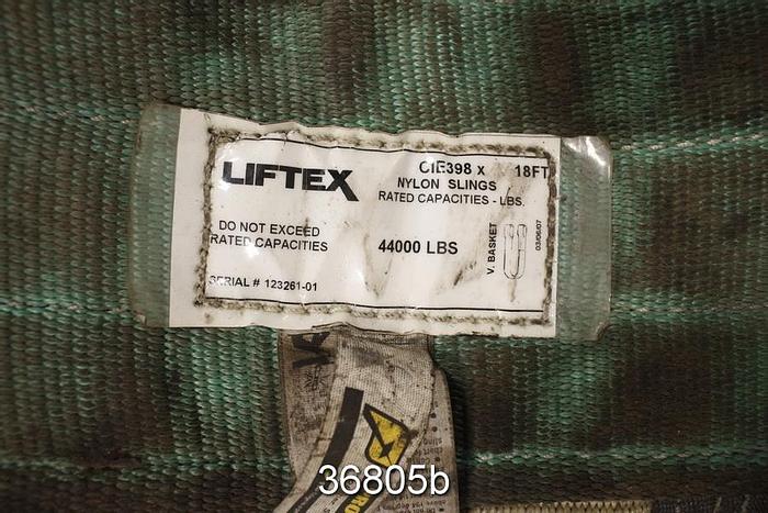 Used Liftex CI398 Sling, 18' Length, 24" Width, V-Basket 44000 #36805