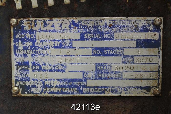 Refurbished Ingersoll Rand 3HMTA High Pressure Pump #42113