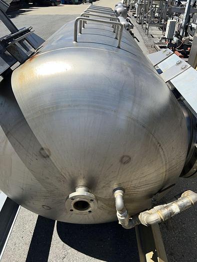 Used Tank, 950 Gallon, S/st, 55 PSI, DT/DB, Morfab, ASME #S744618