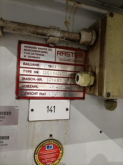 Usato 1981 RASTER 150/1400 NL