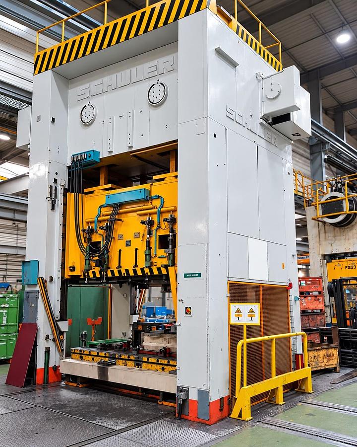 Usato SCHULER 600 Ton Mechanical Press – 3350 x 2130 mm - with cushion