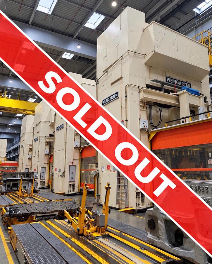 Usato WEINGARTEN VK 1000 – 1000 Ton Link Drive Press – Ex BMW Dingolfing