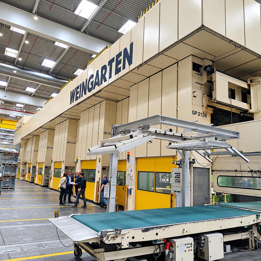 Ricondizionato 7500 Ton Tandem Press Line – 5 WEINGARTEN 1000 Ton+ 1 SMG-SCHULER 2500 Ton