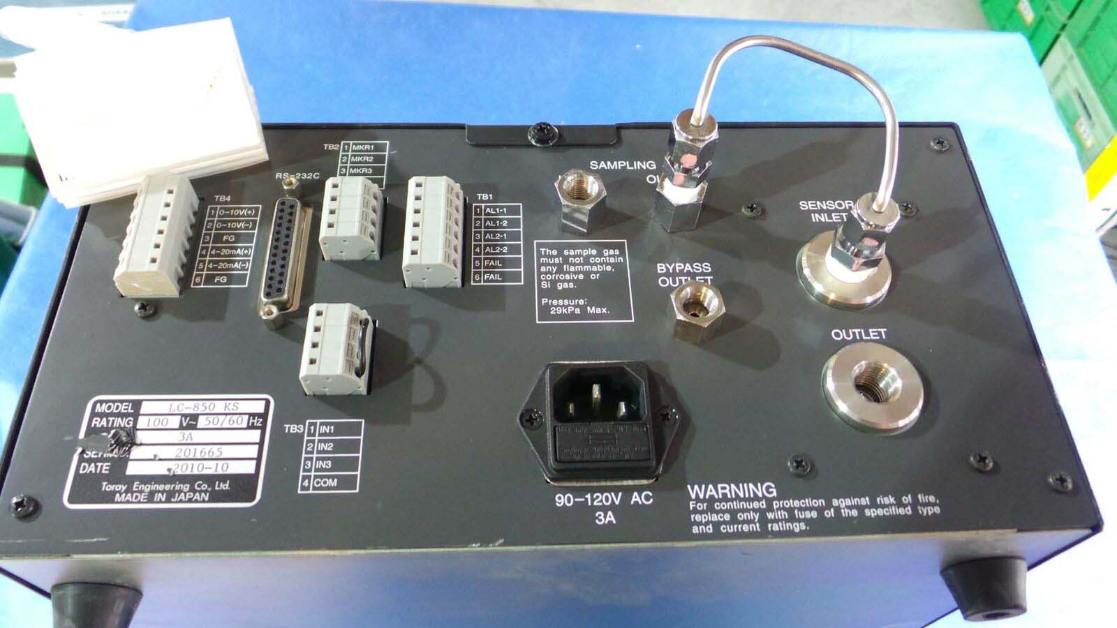 Used Toray Engineering LC-850KS Oxygen Analyzer, LC-850KST3 / Toray