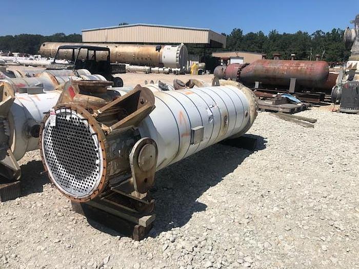Used Used Southern Heat Exchanger Corp.  Approximately 1220 sq ft. 316L stainless steel shell and tube heat exchanger